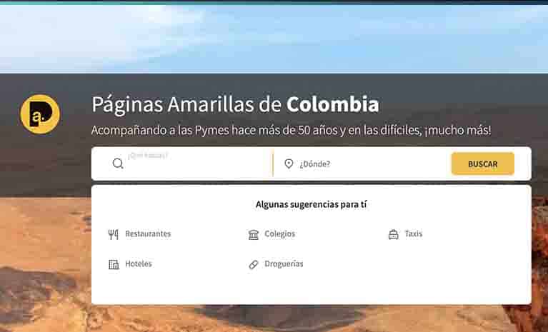 PAGINAS AMARILLAS COLOMBIA
